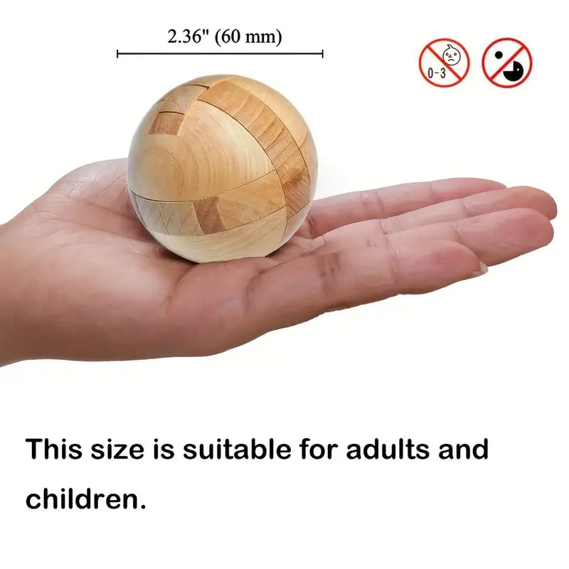 Magic Brain Ball - A Wooden Puzzle for Geniuses